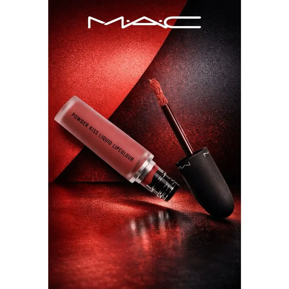 M•A•C - Powder Kiss Liquid Lipcolour - Shade: Over The Taupe - 0.17 fl oz/ 5 mL